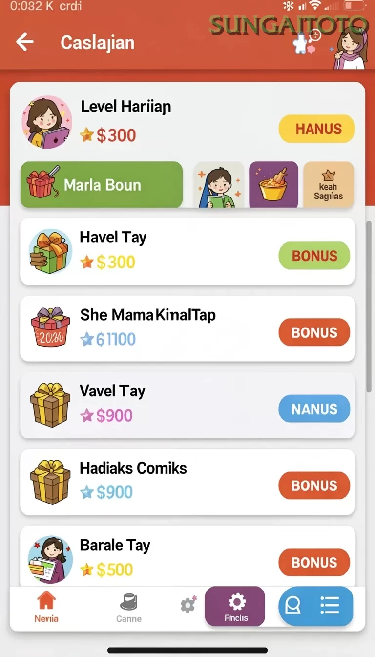 Cuplikan layar V96 — pengaturan akun
