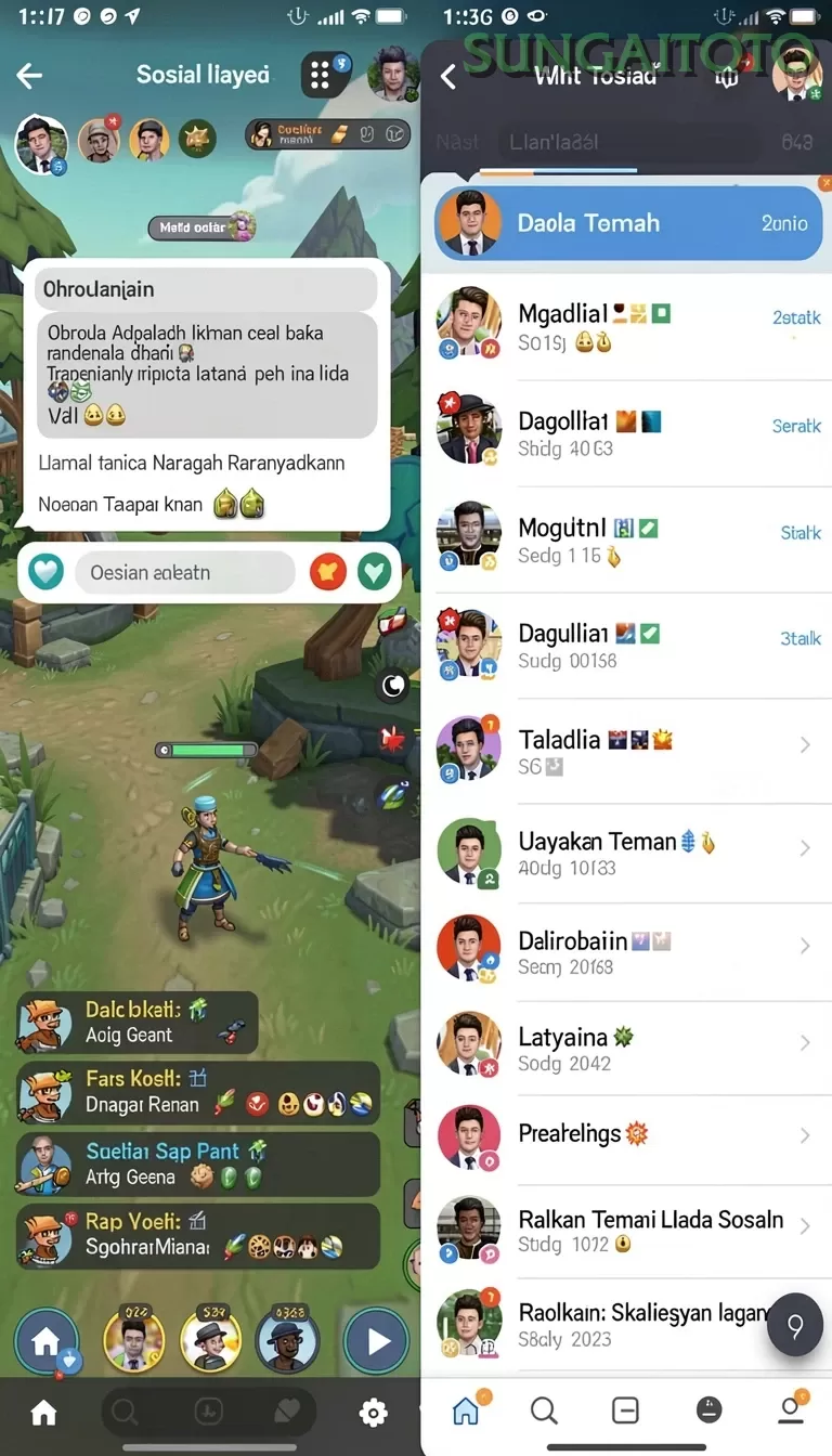 Cuplikan layar V96 — halaman utama