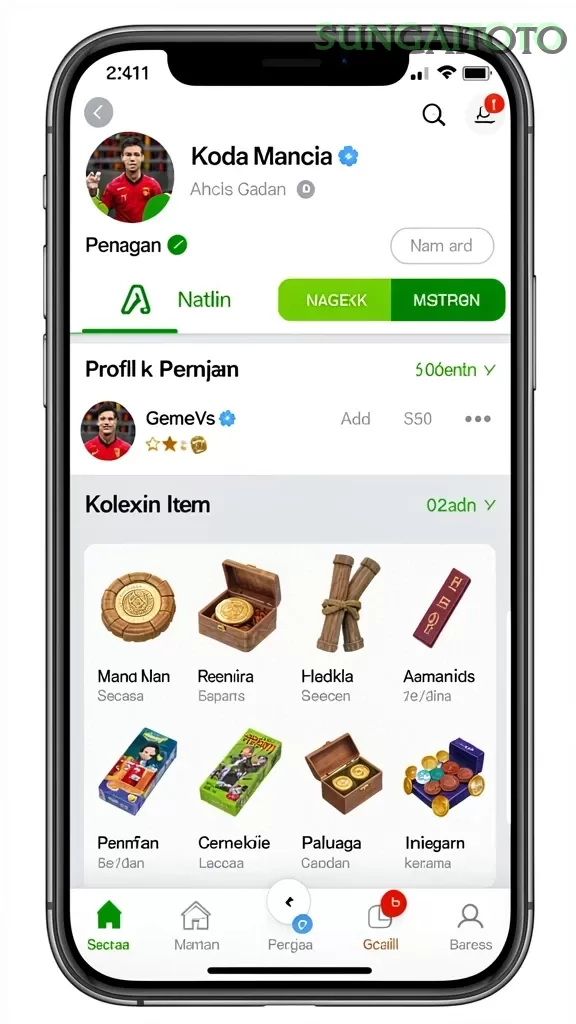 Cuplikan layar KM777 — halaman utama
